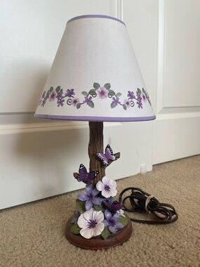 Collections Etc. Vintage Butterfly Lamp